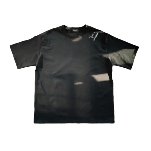 Футболка Balenciaga X Gucci Inscription On The Back "Black"