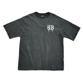 Футболка Balenciaga Flowing From The Logo "Black"