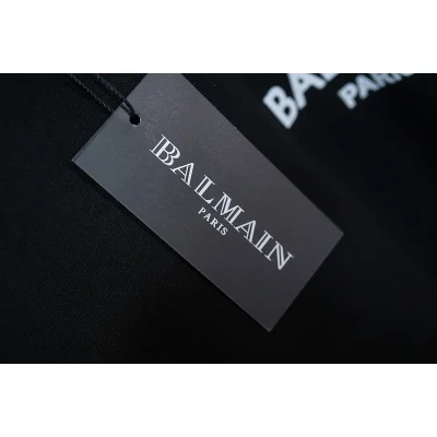 Футболка Balmain Branded "Black" фото № 2