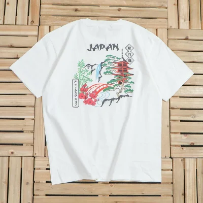 Футболка Bape Japanese Garden Print "White" фото № 2