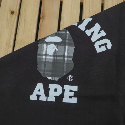 Футболка Bape Monochrome Logo "Black" фото № 6