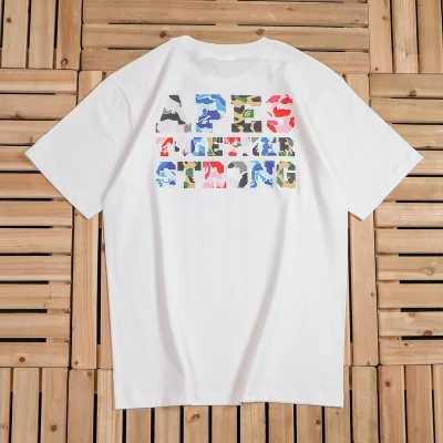 Футболка Bape Back Inscription Apes Together Strong "White" фото № 2 Футболка Bape Back Inscription Apes Together Strong "White" фото № 2