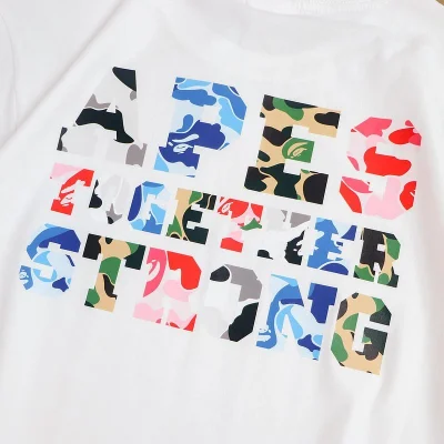 Футболка Bape Back Inscription Apes Together Strong "White" фото № 4 Футболка Bape Back Inscription Apes Together Strong "White" фото № 4