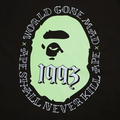 Футболка Bape Monkey Color "Black" фото № 2