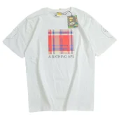 Футболка Bape Colorful Front Rectangle And Sleeves Decorated By Monkeys "White"