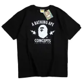 Футболка Bape Stars With Zigzag And Inscription Front "Black"