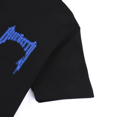 Футболка Burberry With A Blue Logo "Black" фото № 2