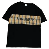 Футболка Burberry With Cage-Style Stripe "Black"
