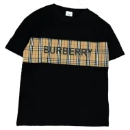 Футболка Burberry With Cage-Style Stripe "Black"
