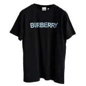 Футболка Burberry Free Logo "Black/Blue"