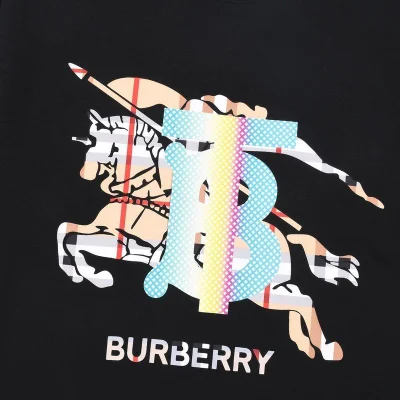 Футболка Burberry With Colored Logo "Black" фото № 5