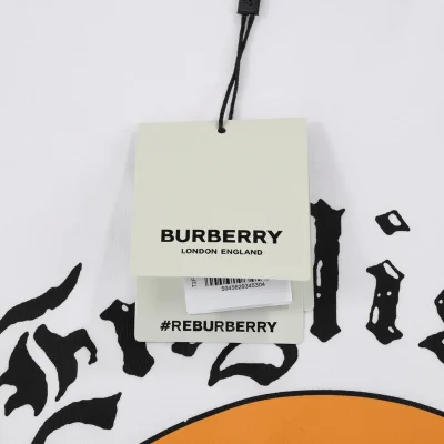 Футболка Burberry Large Rider Logo "White" фото № 3