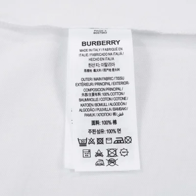 Футболка Burberry Large Rider Logo "White" фото № 2