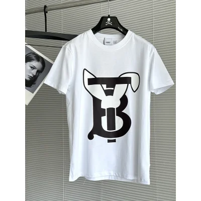 Футболка Burberry Logo With Ears "White" фото № 3