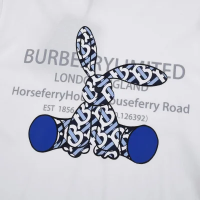 Футболка Burberry With Rabbit Silhouette "White" фото № 7