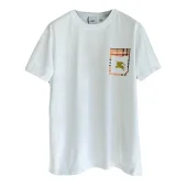 Футболка Burberry With A Shiny Brand Logo "White"