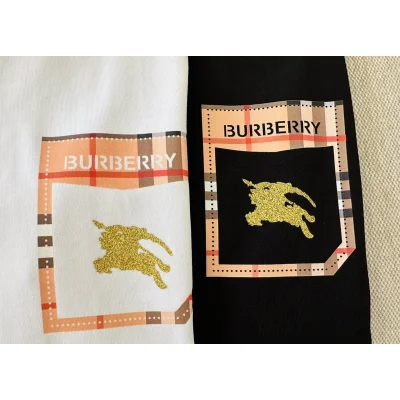 Футболка Burberry With A Shiny Brand Logo "White" фото № 2
