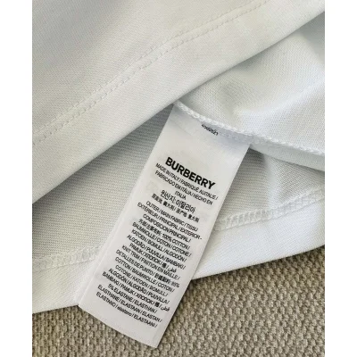 Футболка Burberry With A Shiny Brand Logo "White" фото № 4
