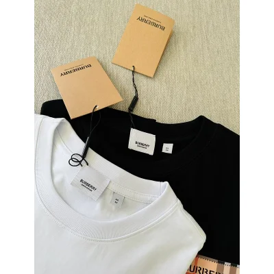 Футболка Burberry With A Shiny Brand Logo "White" фото № 6