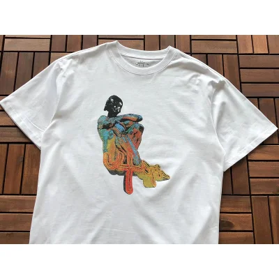 Футболка Cactus Jack Merch Figures Unusual Shape Back Print "White" фото № 9