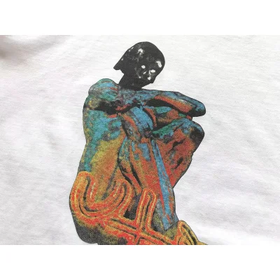 Футболка Cactus Jack Merch Figures Unusual Shape Back Print "White" фото № 5