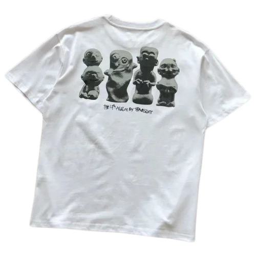 Футболка Cactus Jack Merch Figures Unusual Shape Back Print "White"