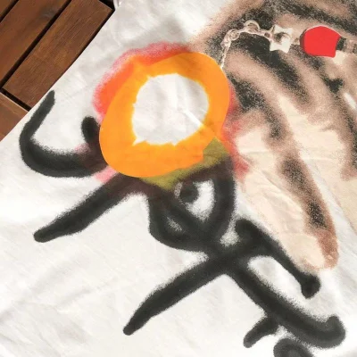 Футболка Cactus Jack Merch Two Colorful Front Circle "White" фото № 7