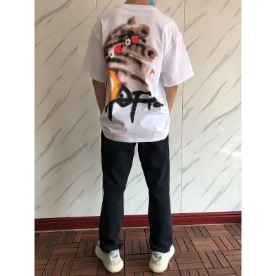 Футболка Cactus Jack Merch Two Colorful Front Circle "White" фото № 9