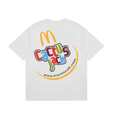 Футболка Cactus Jack McDonald's Smile "White" фото № 2
