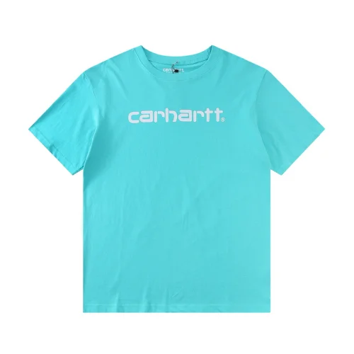 Футболка Carhartt Plain With The Inscription "Turquoise"