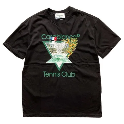 Футболка Casablanca With Beautiful Print "Black"