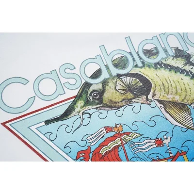 Футболка Casablanca Caspian Fish "White" фото № 4