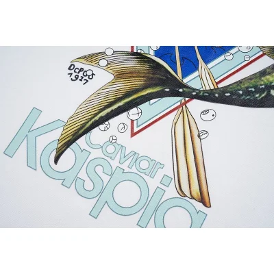 Футболка Casablanca Caspian Fish "White" фото № 5