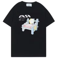 Футболка Casablanca Big Front Print With Wooden Chair "Black"