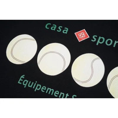 Футболка Casablanca Tennis Balls "Black" фото № 3