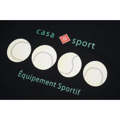 Футболка Casablanca Tennis Balls "Black" фото № 4