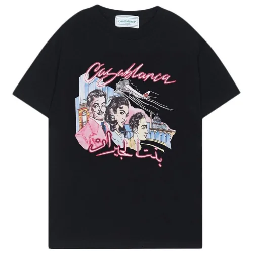 Футболка Casablanca People Against City Background "Black"