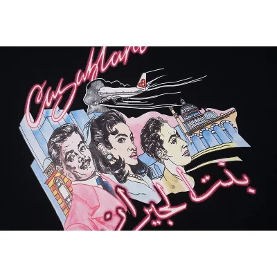 Футболка Casablanca People Against City Background "Black" фото № 4