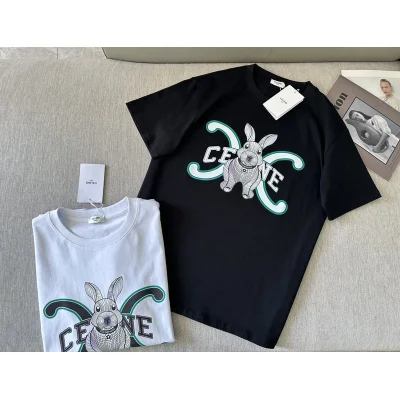 Футболка Celine Hare In The Net "Black" фото № 2