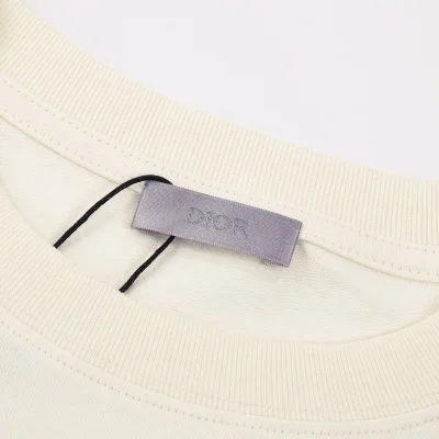 Футболка Christian Dior With Cartoon Print Of Constellations "Cream" фото № 5