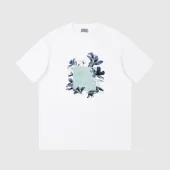 Футболка Christian Dior With Beautiful Floral Print "White"