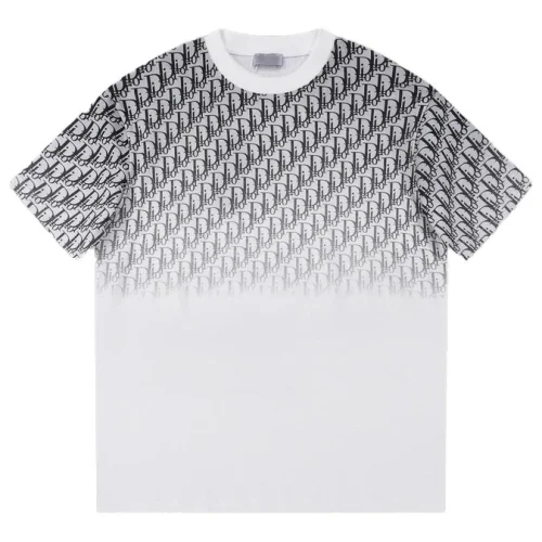 Футболка Christian Dior Half Painted "White/Gray"