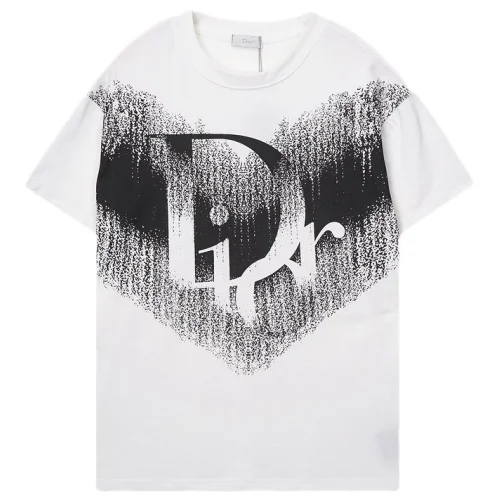 Футболка Christian Dior Logo On Scattering Background "White"