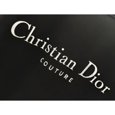 Футболка Christian Dior Frontside Logotype Couture "Black" фото № 2
