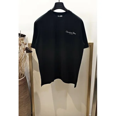 Футболка Christian Dior Frontside Logotype Couture "Black" фото № 5