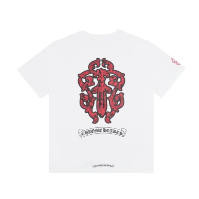Футболка Chrome Hearts Large Coat Of Arms On The Back "White" фото № 3 Футболка Chrome Hearts Large Coat Of Arms On The Back "White" фото № 3