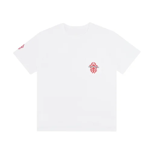 Футболка Chrome Hearts Large Coat Of Arms On The Back "White"