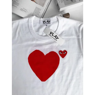 Футболка Comme des Garçons Play No Eyes "White" фото № 4