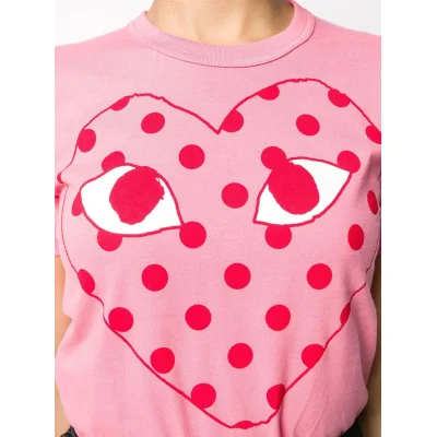 Футболка Comme des Garçons Play Minimalist Heart "Pink" фото № 2
