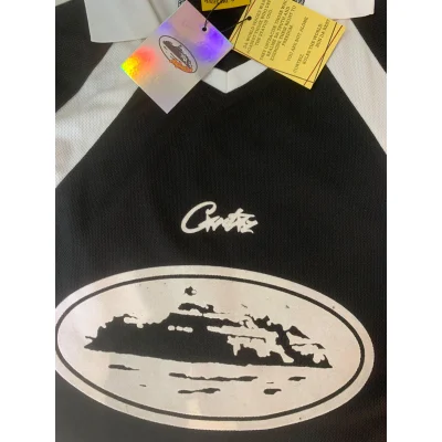 Футболка Corteiz Frontside Print Mountains RTW 18 "Black" фото № 2